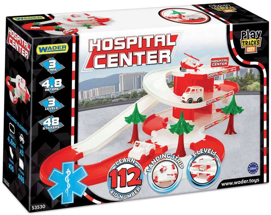 Wader 53530 Play Tracks City Hospital Centre Hospital Hospital Play Set Tot