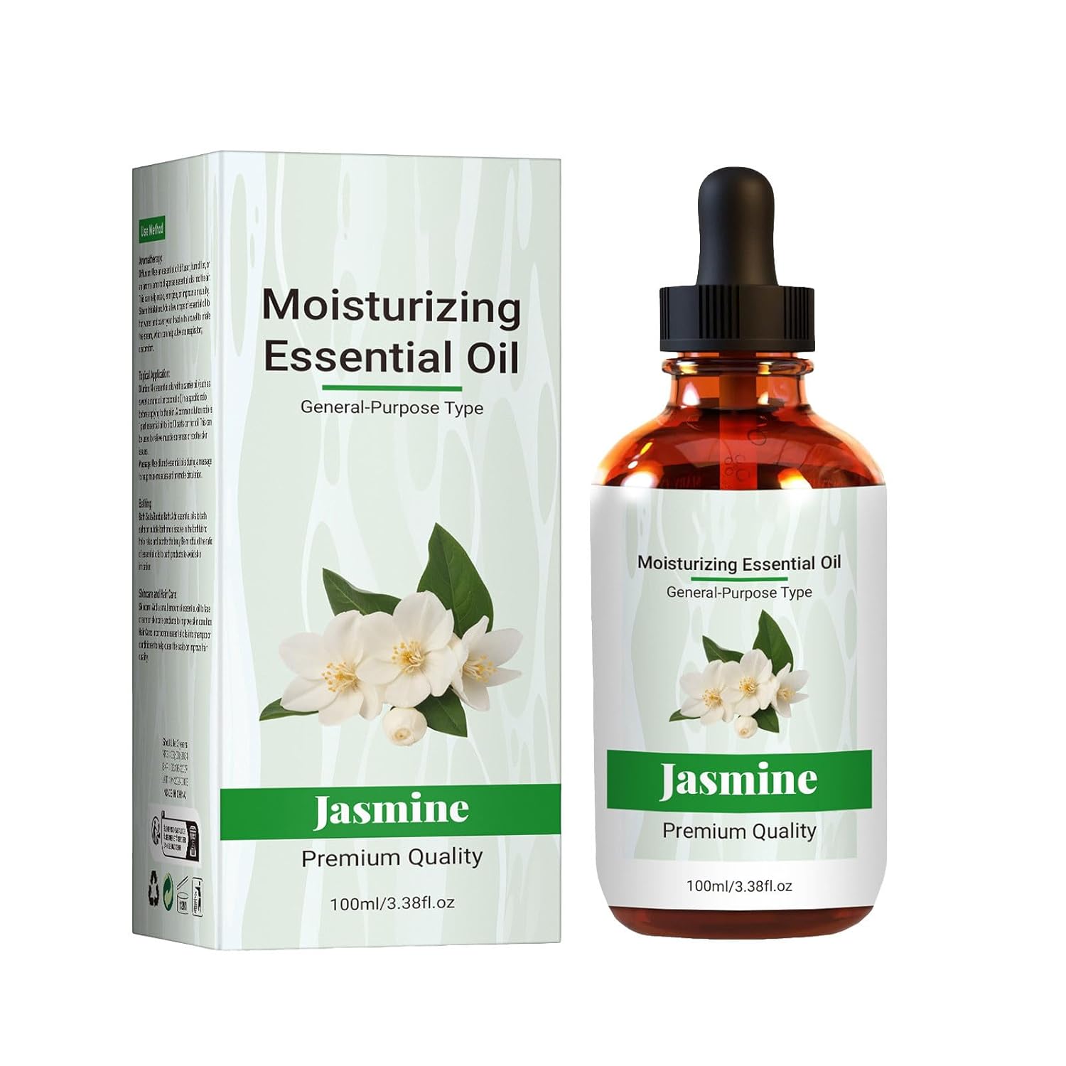 Jasmine Oil Nourishes the Scalp, Hair and Moisturises the Skin - Body Oil, 100 ml KhE926 (White, 100 ml)