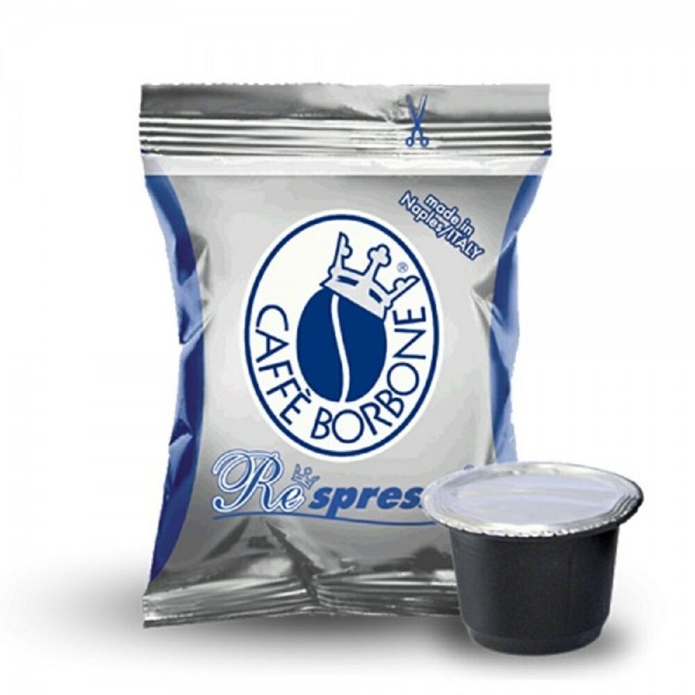 Caffé Borbone Respresso Bourbon Coffee Capsules Compatible with Nespresso Machines, Blue, Red, Black, Gold Selectable 800 Blue