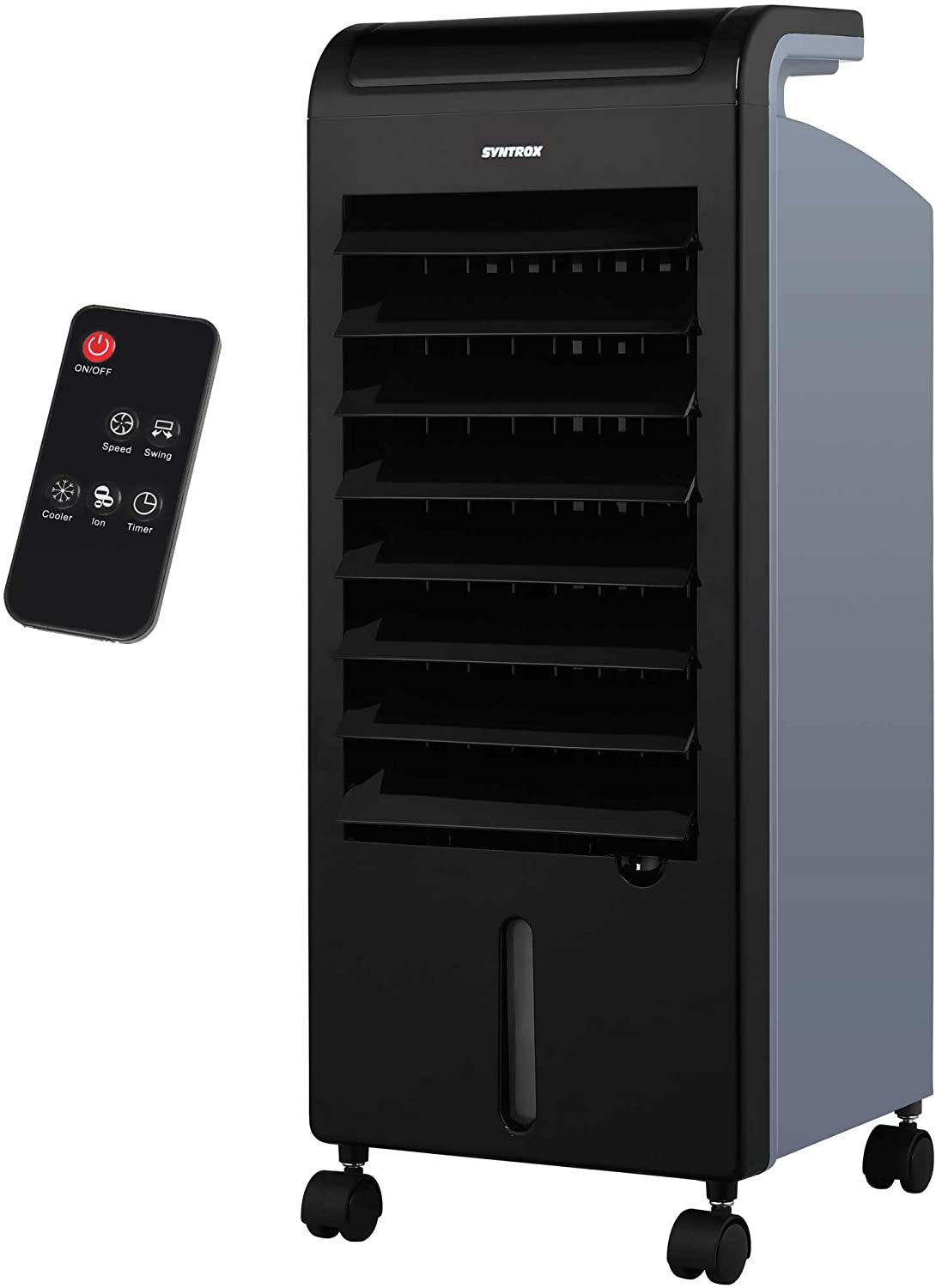 Syntrox Germany 4-in-1 air cooler, humidifier, air freshener and fan with touch panel and remote control, air flow 900 m3/h, AC-80W-5L