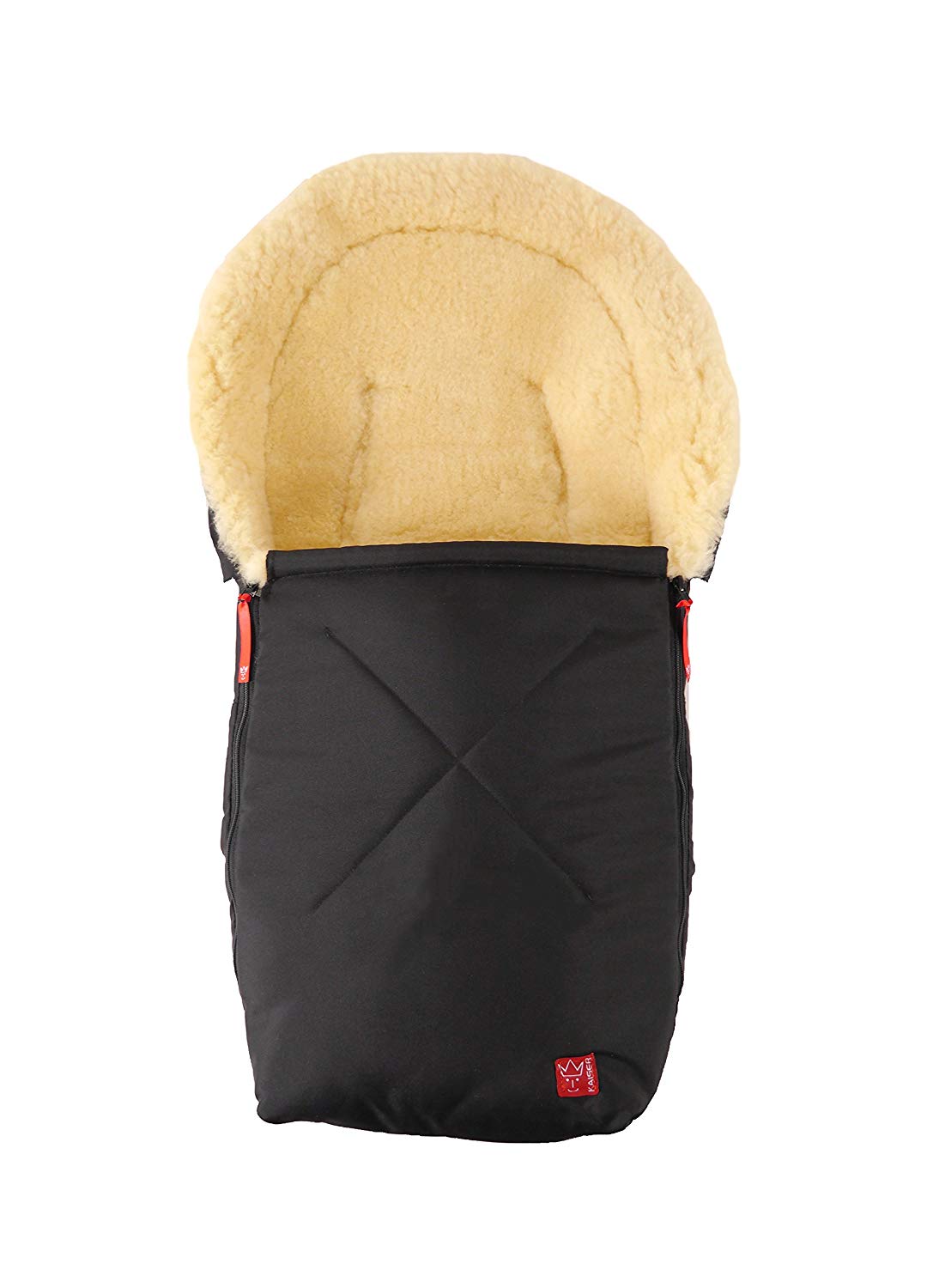 Kaiser Sheepskin Cuddle Bag Emma  Black
