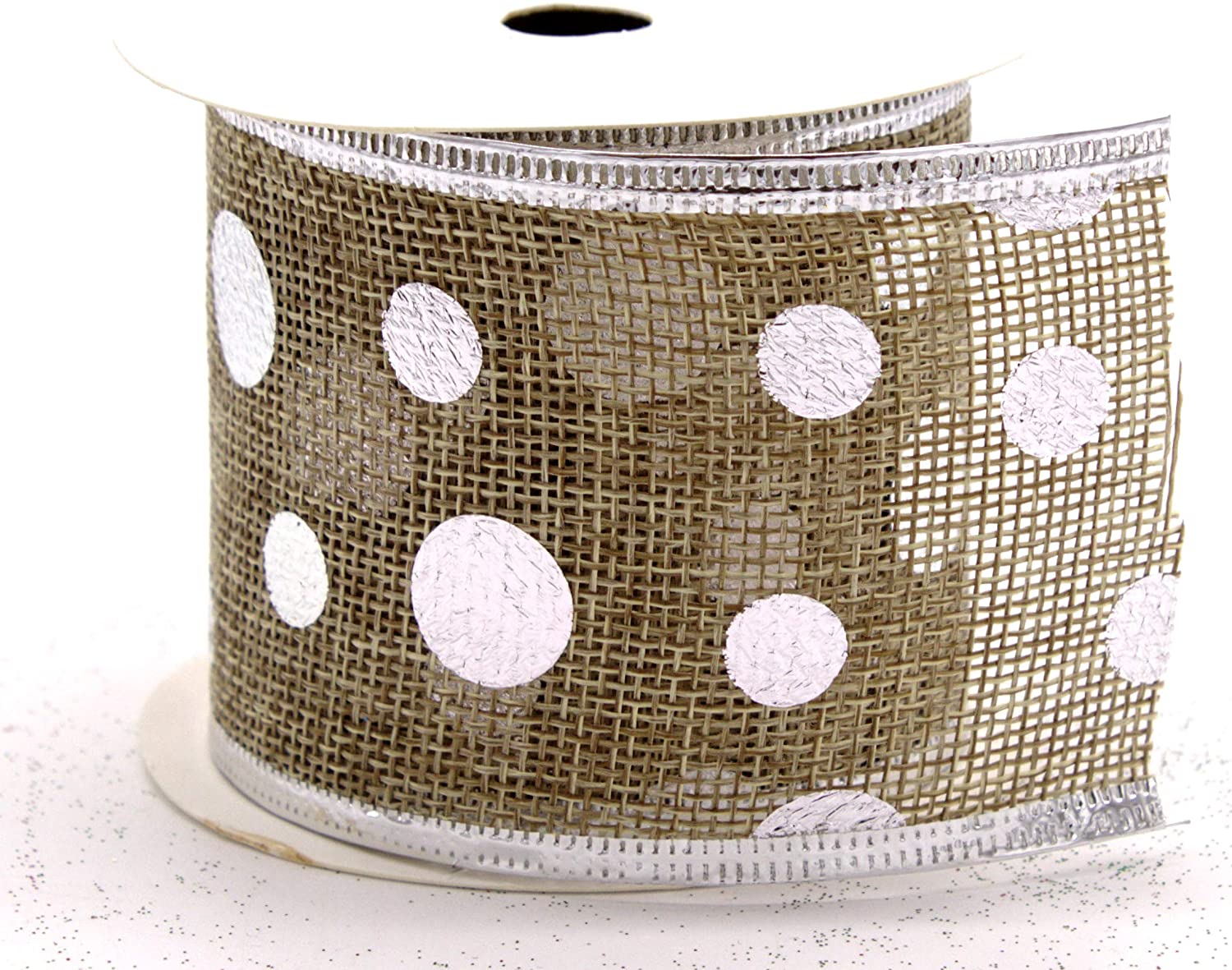 DARO DEKO Daro Decorative Ribbon 6.3 Cm X 2.7 M In Grey Or Natural - Pack Of 1 Or 3 P