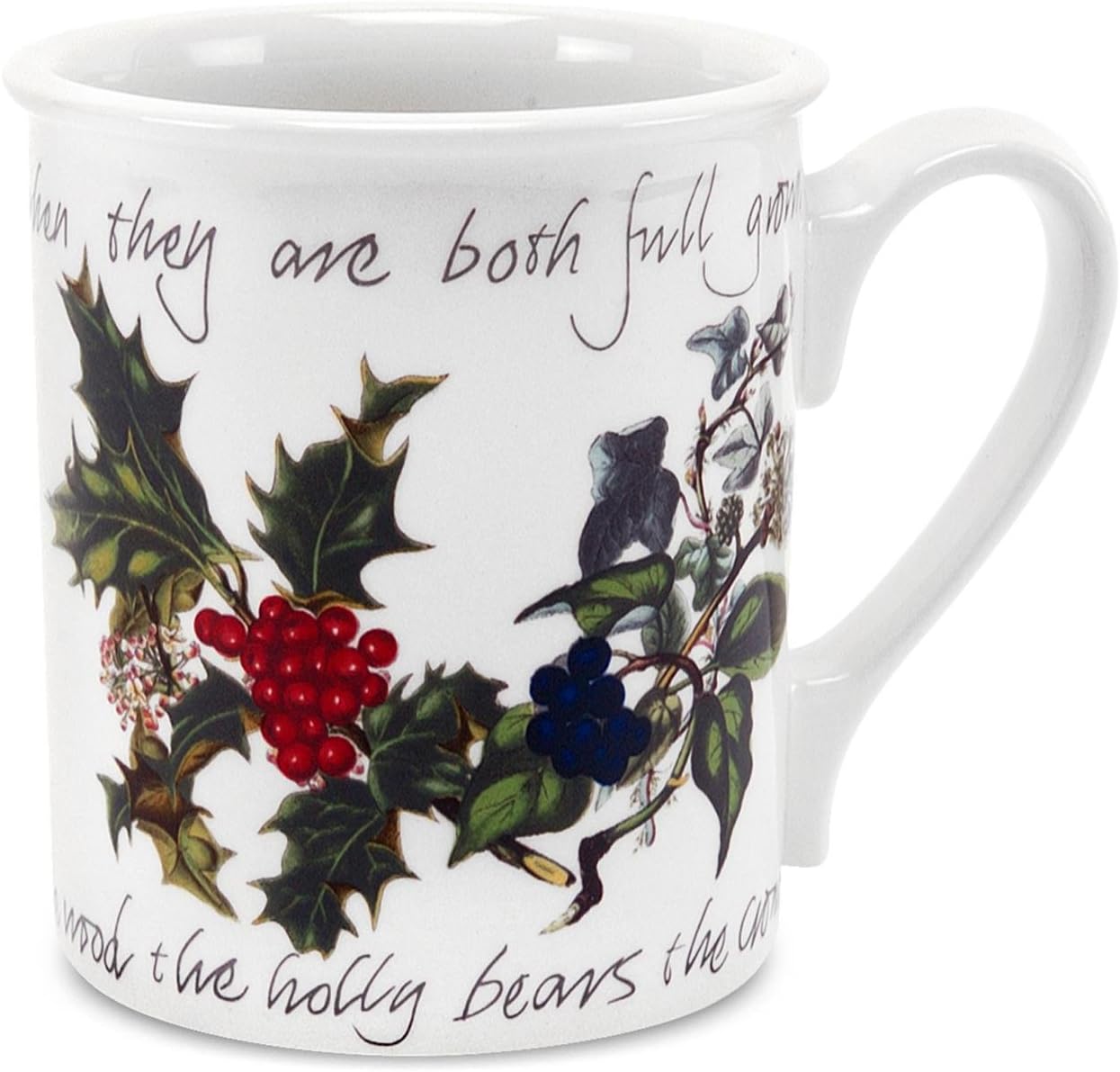 Portmeirion Holly and Ivy Breakfast Cups, Set of 6