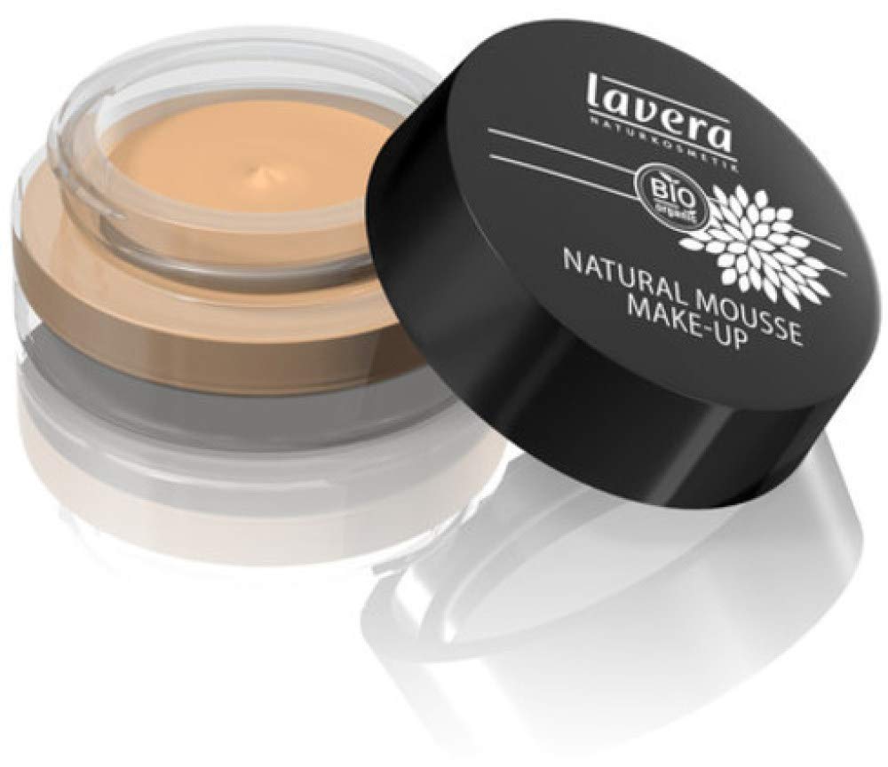lavera Natural Mousse Makeup Foundation Colour Almond Skin Colour Matte Complexion & Creamy Texture Natural & Innovative Make Up Vegan Organic Plant Active Ingredients Natural Cosmetics Complexion Cosmetics 1 Pack (1 x 15 g)