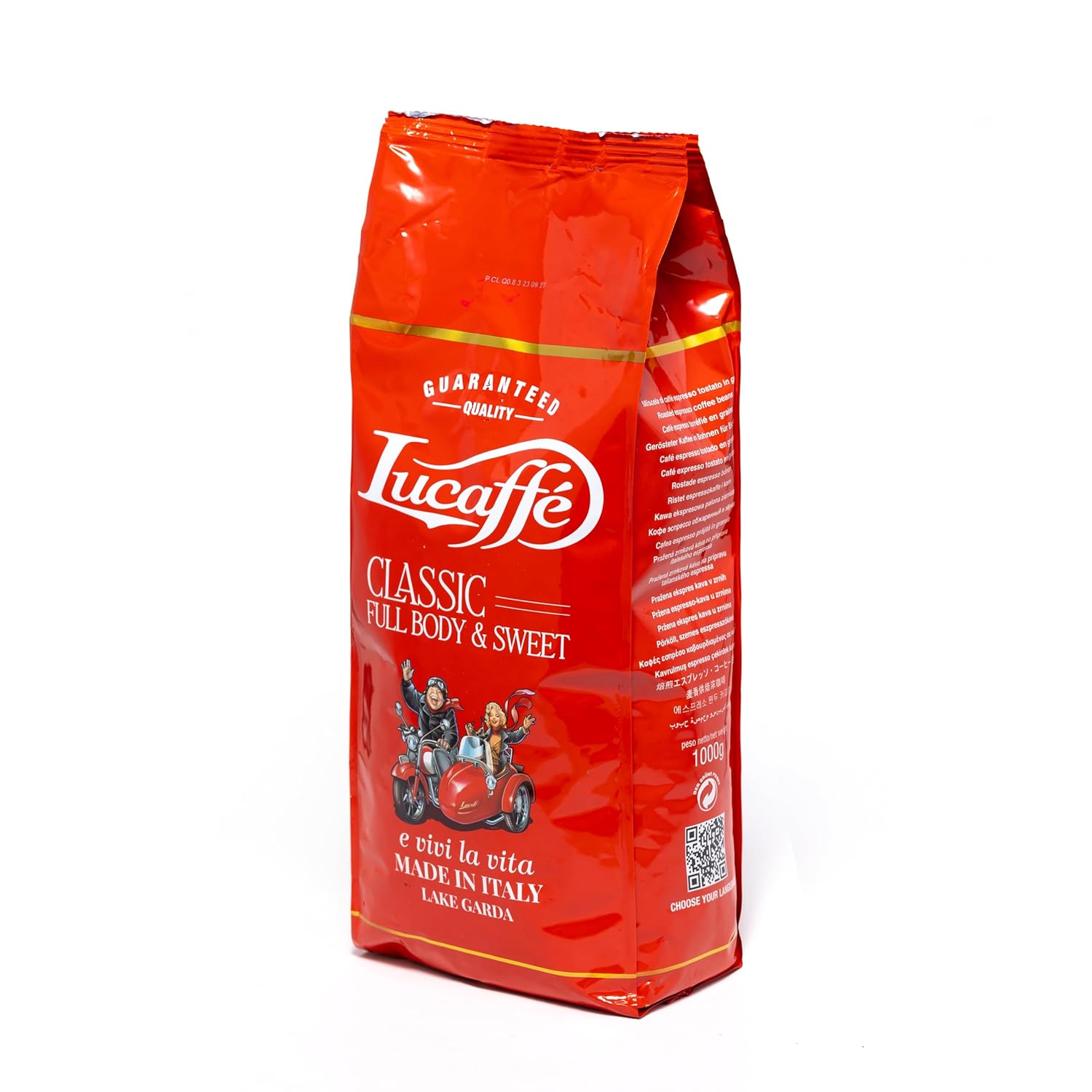 Lucaffé - Coffee Beans Classic, 1 kg | Whole Beans Coffee for Creamy Espresso | Medium Roast | Sweet and Full-bodied Taste | Fine and chocolate aroma