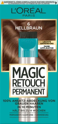 L\'ORÉAL PARIS MAGIC RETOUCH Hair root coverage of gray hair, light brown 6, 1 pc