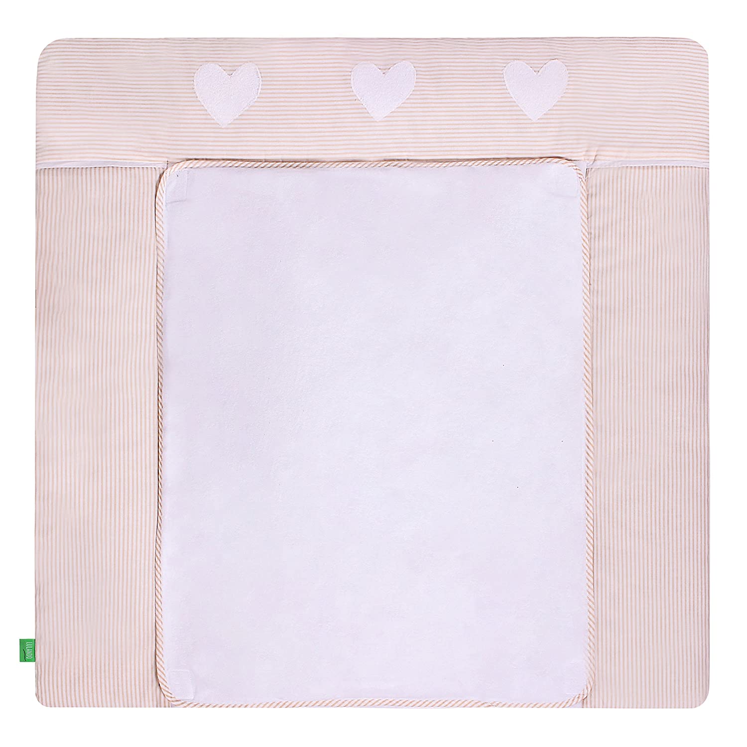 Lulando Changing Mat with 2 Removable Waterproof Covers - Outer Material 100% Cotton - Suitable for the IKEA Malm or Hemnes Units 75x85 cm