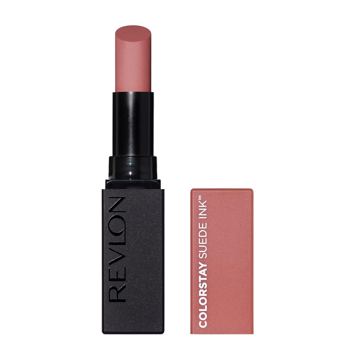Revlon Colorstay Suede Ink Matte Lipstick, Long-Lasting, Formula No Transfer, Enriched with Vitamin E, Waterproof, 001 Gut Instinct, 2.55 g