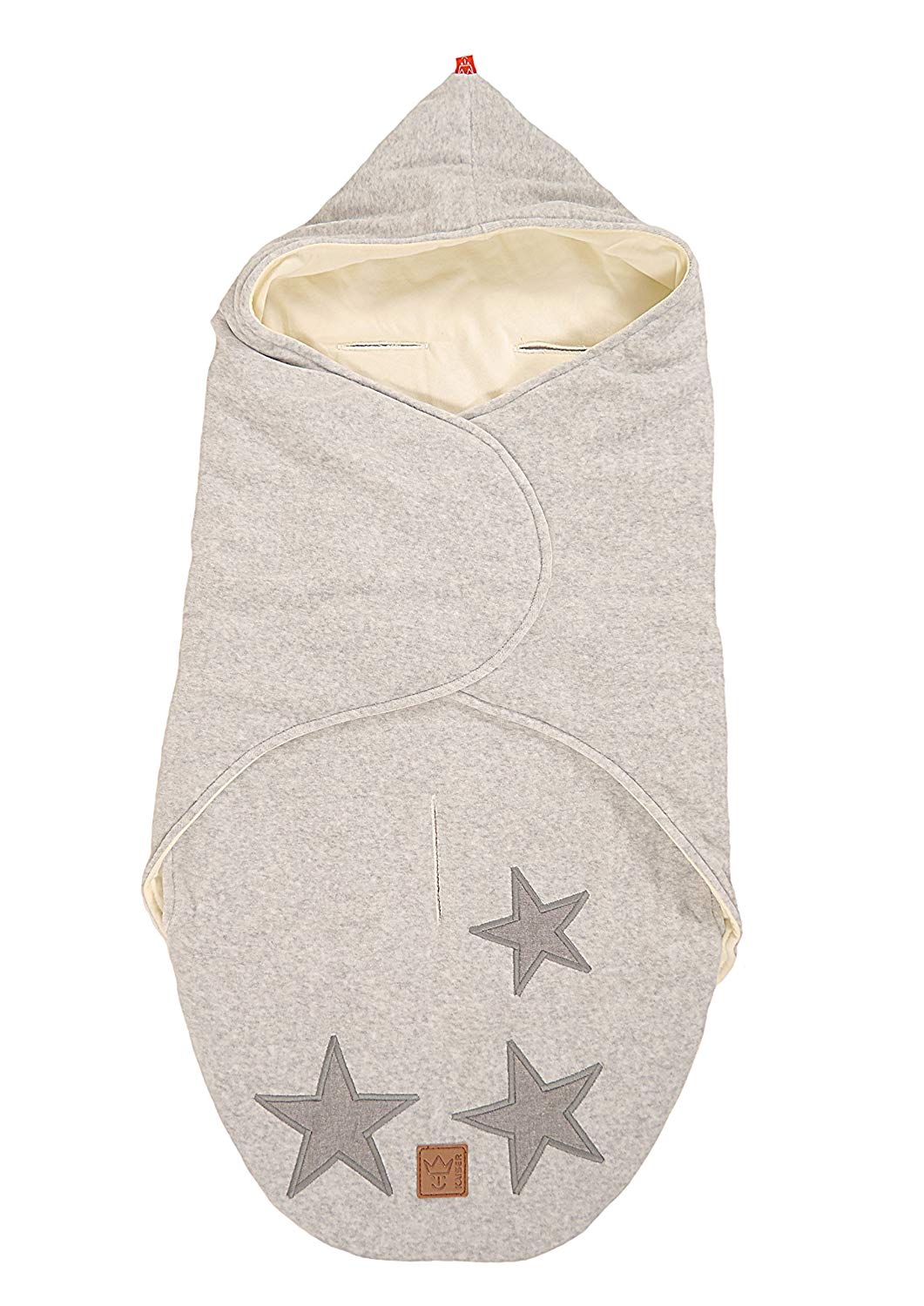 Kaiser 6536729 Swaddling Blanket Star Melange, Grey