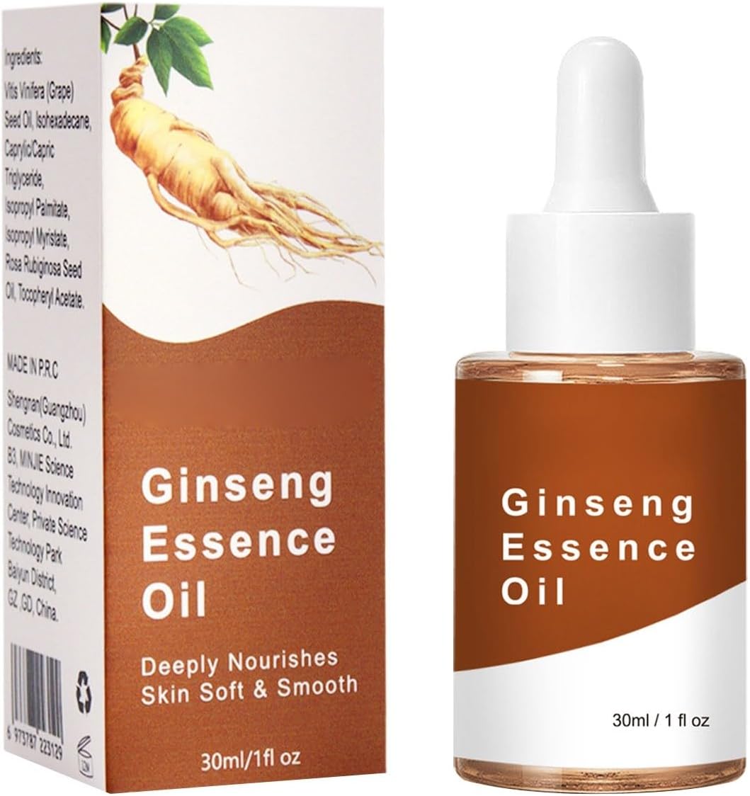 Generic Ginseng Oil, Body Skin Massage Oil, Moisturising Face Ginseng, 30 ml GwL63 (White, 9.2 x 3.6 cm)