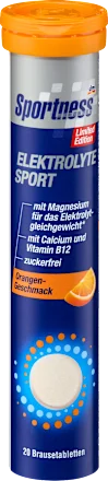 Sportness Electrolytes Sport Orange Flavor, Effervescent Tablets (20 tablets), 82 g