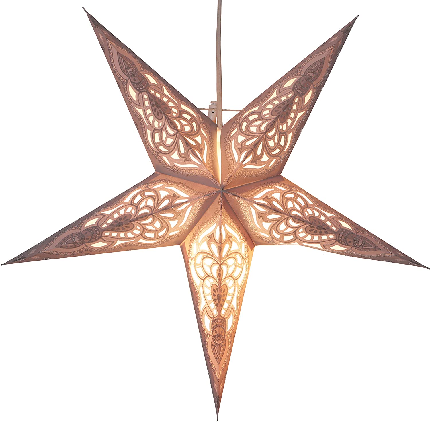 Guru-Shop Foldable Advent Light Paper Star Christmas Star Anubis Red Star Window Decoration 5 Tips