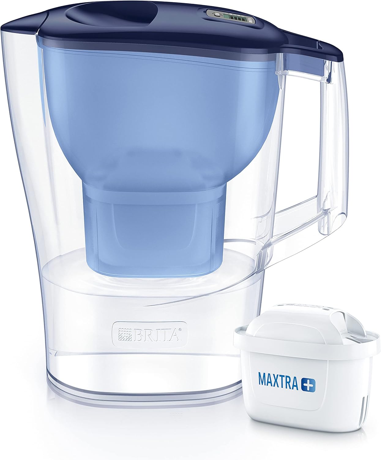 BRITA Store Brita Aluna Cool Water Filter Jug, Funnel and Jug – SMMA, Lid – ABS, 25 x 8.5 x 25 cm