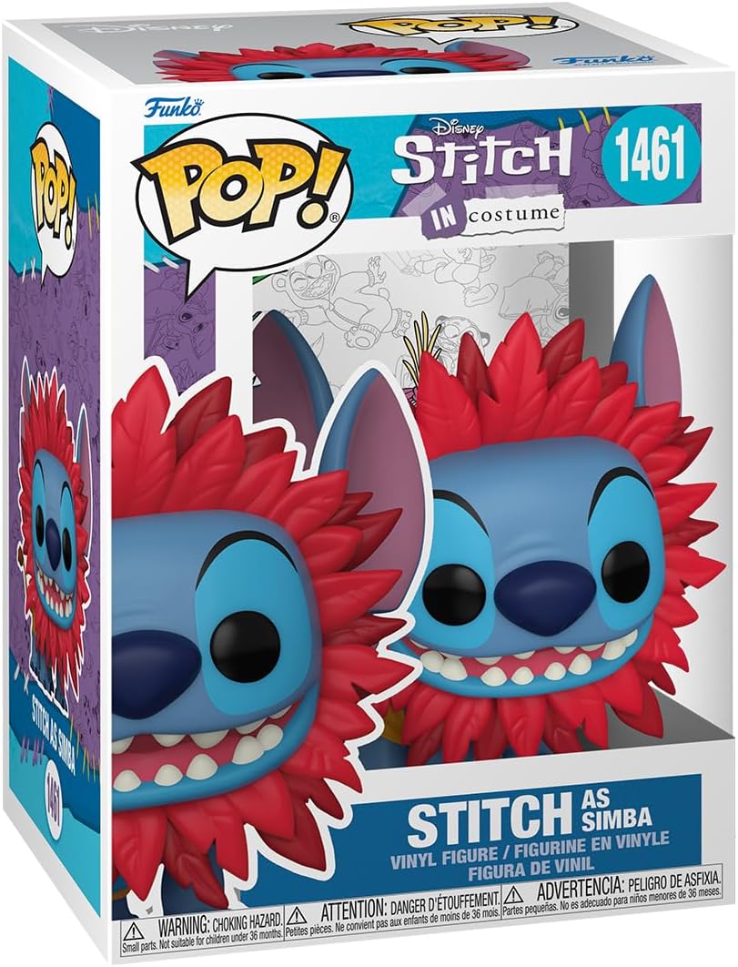 Funko POP! Disney: Stitch Costume - Simba - Lilo and Stitch - Vinyl Collectible Figure - Gift Idea - Official Merchandise - Toy for Children and Adults - Movies Fans - Model Figure for Collectors