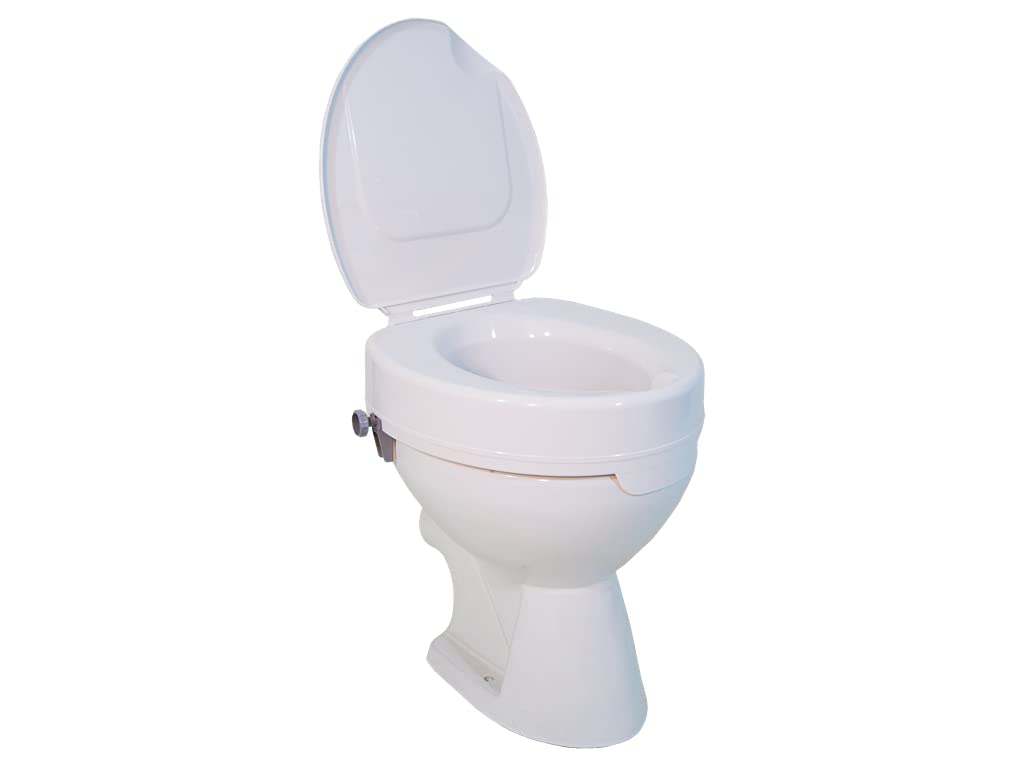 DeVilbiss Healthcare Drive DeVilbiss Ticco Z523200000 Raised Toilet Seat with Lid