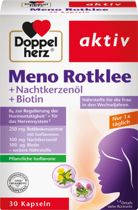 Doppelherz Meno Red Clover + Evening Primrose Oil + Biotin capsules 30 pcs., 34.4 g