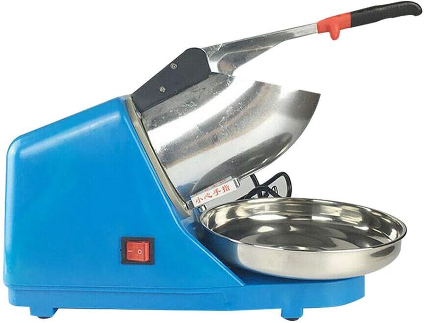 MINUS ONE 65kg/h Electric Ice Crusher Ice Cube Maker Stainless Steel Ice Shaver Ice Crusher