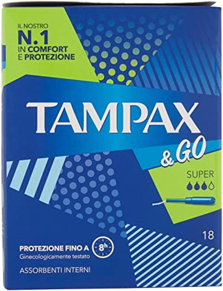 Tampax and Go Super Tampons, Pack of 18 141g