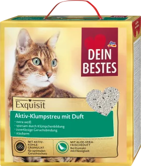 Dein Bestes Cat litter active clumping litter with aloe vera scent, exquisite, 6 l
