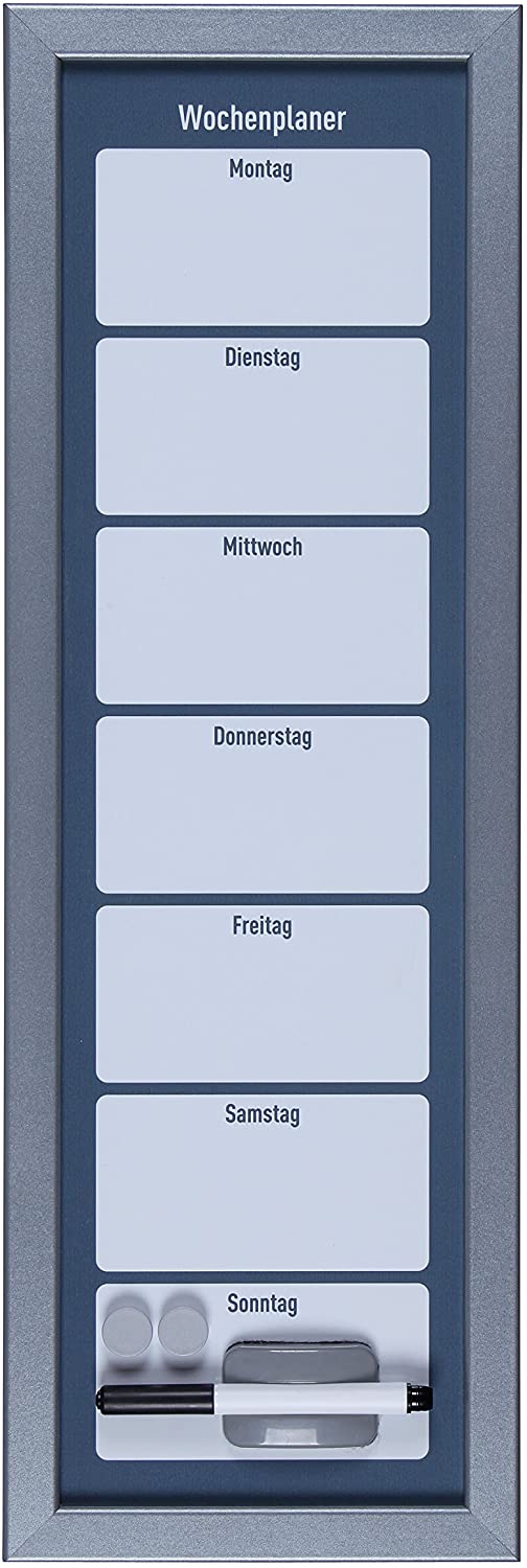 Iberia Magnettafeln 61131 Magnetic Weekly Planner Board 59 x 19 cm