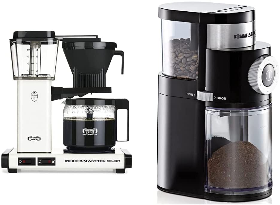 Moccamaster 53974 KBG Select Filter Coffee Machine, 1.25 Litres, Off-White 