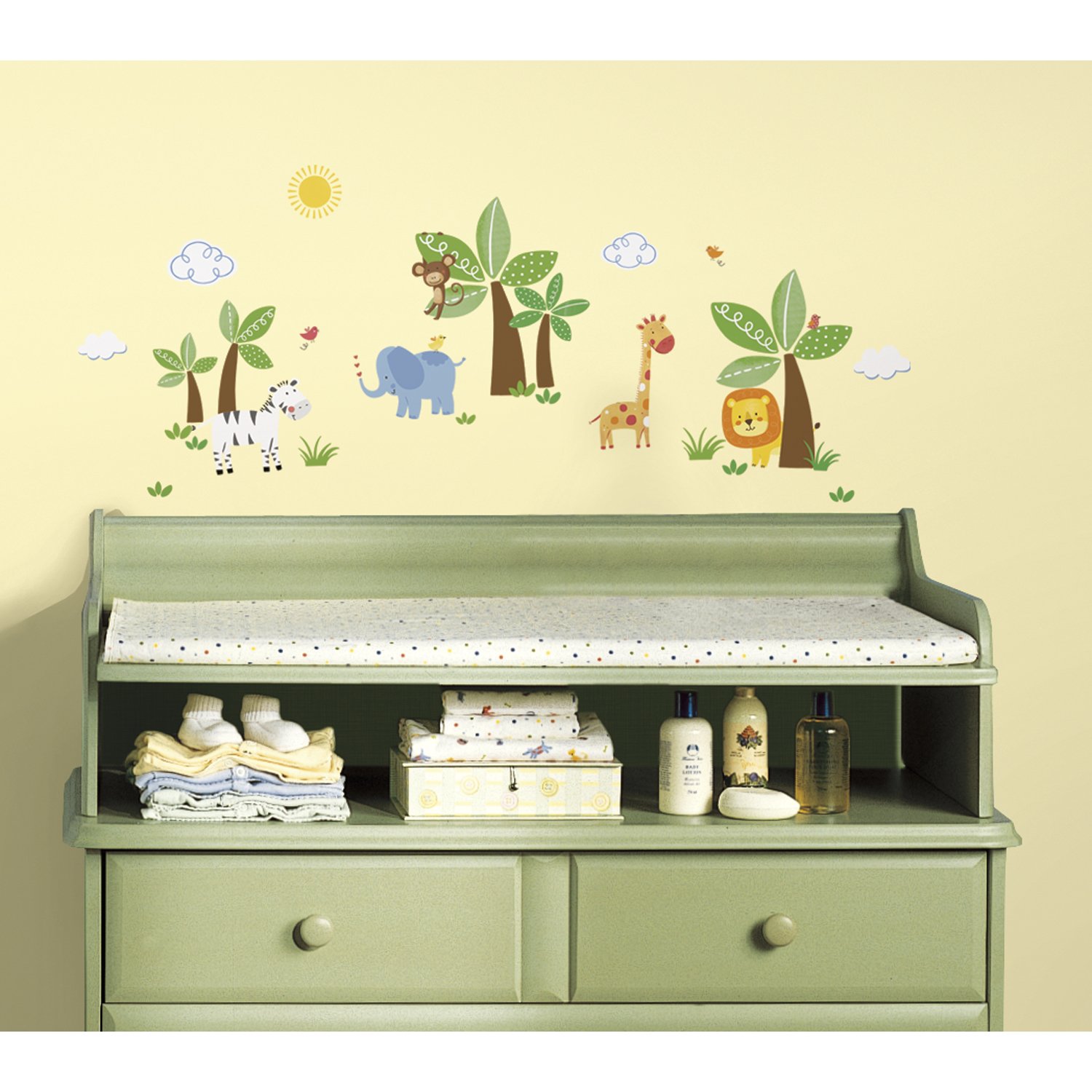 RoomMates Children\'s Repositonable Disney Wall Stickers, Jungle Friends