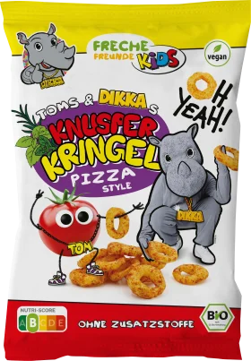FRECHE FREUNDE FRECHE FRIENDE children's snack crispy kringel pizza style, 70 g