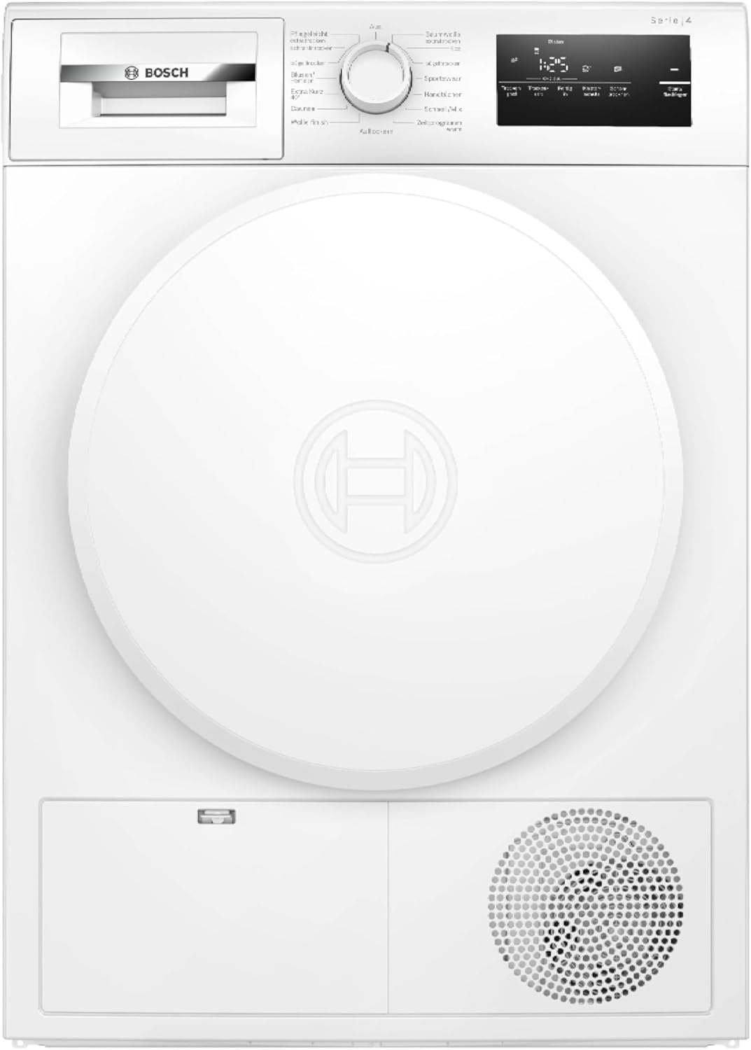 Bosch Store Bosch WTH83004 Series 4 Heat Pump Dryer, 8 kg, AutoDry, Quick-40 Drying, Refill Function, Sensitive Drying System, 65 dB, LED Display, Touch Control, Time Delay, Child Lock, White