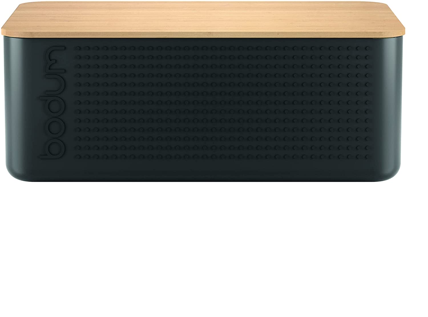 BODUM Plastic and Bamboo Bistro Bread Box, Black