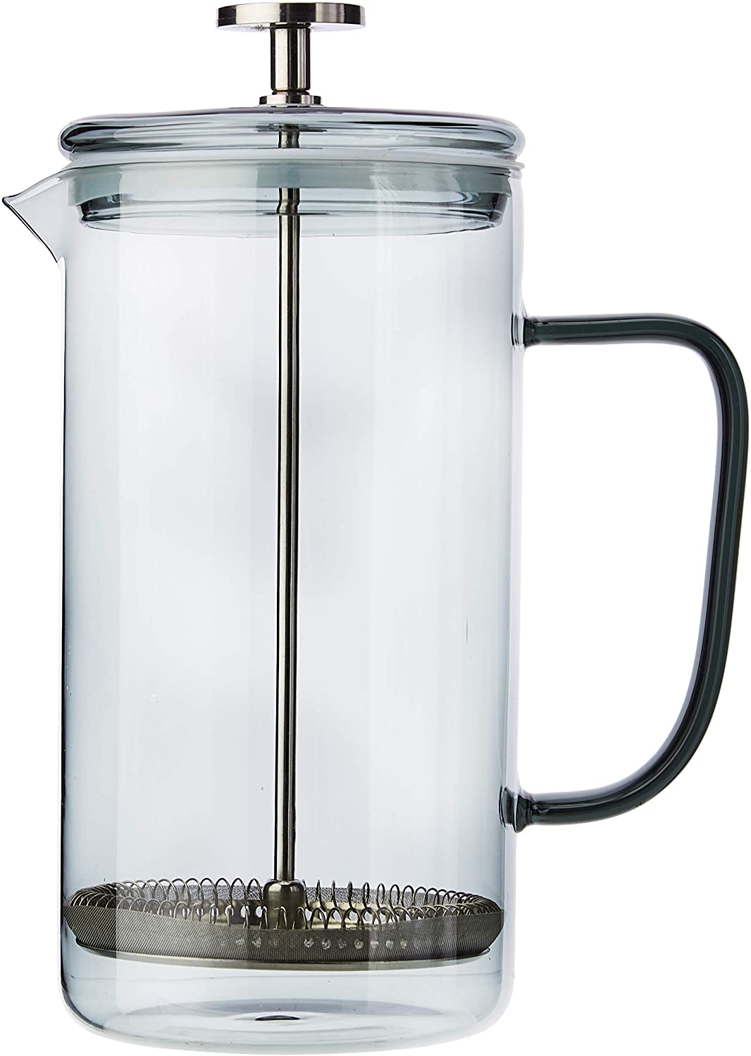 La Cafetiere Core Cafetiere / French Press Coffee Maker, Borosilicate Glass, Smoky Gray, 8 Cup
