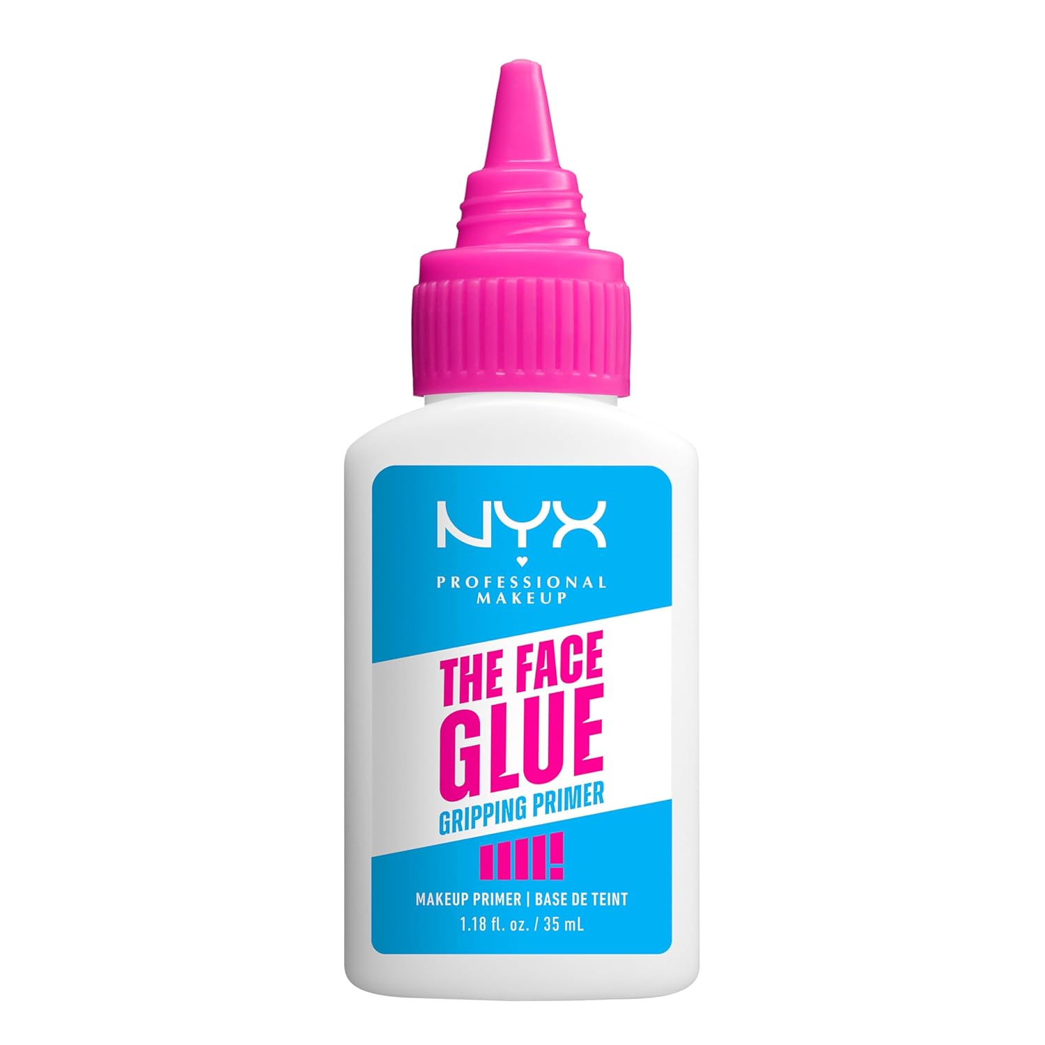 NYX Professional Makeup The Face Glue Gripping Primer, Foundation, Moisturizing Primer for 24 Hour Makeup Hold, 35 ml