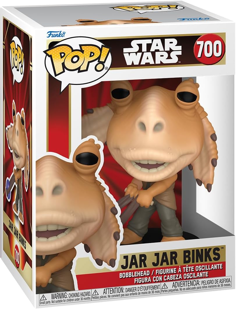 Funko POP! Star Wars: Episode 1 The Phantom Menace Anniversary - Jar Jar Binks with Booma Balls - Vinyl Collectible Figure - Gift Idea - Official Merchandise - Movies Fans