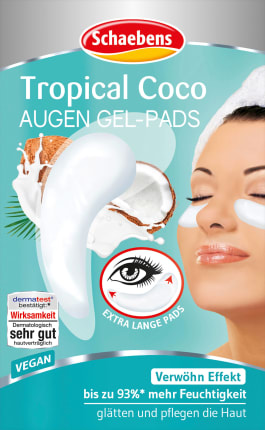 Schaebens Eyes of gel pads tropical coco (1 pair), 2 hours