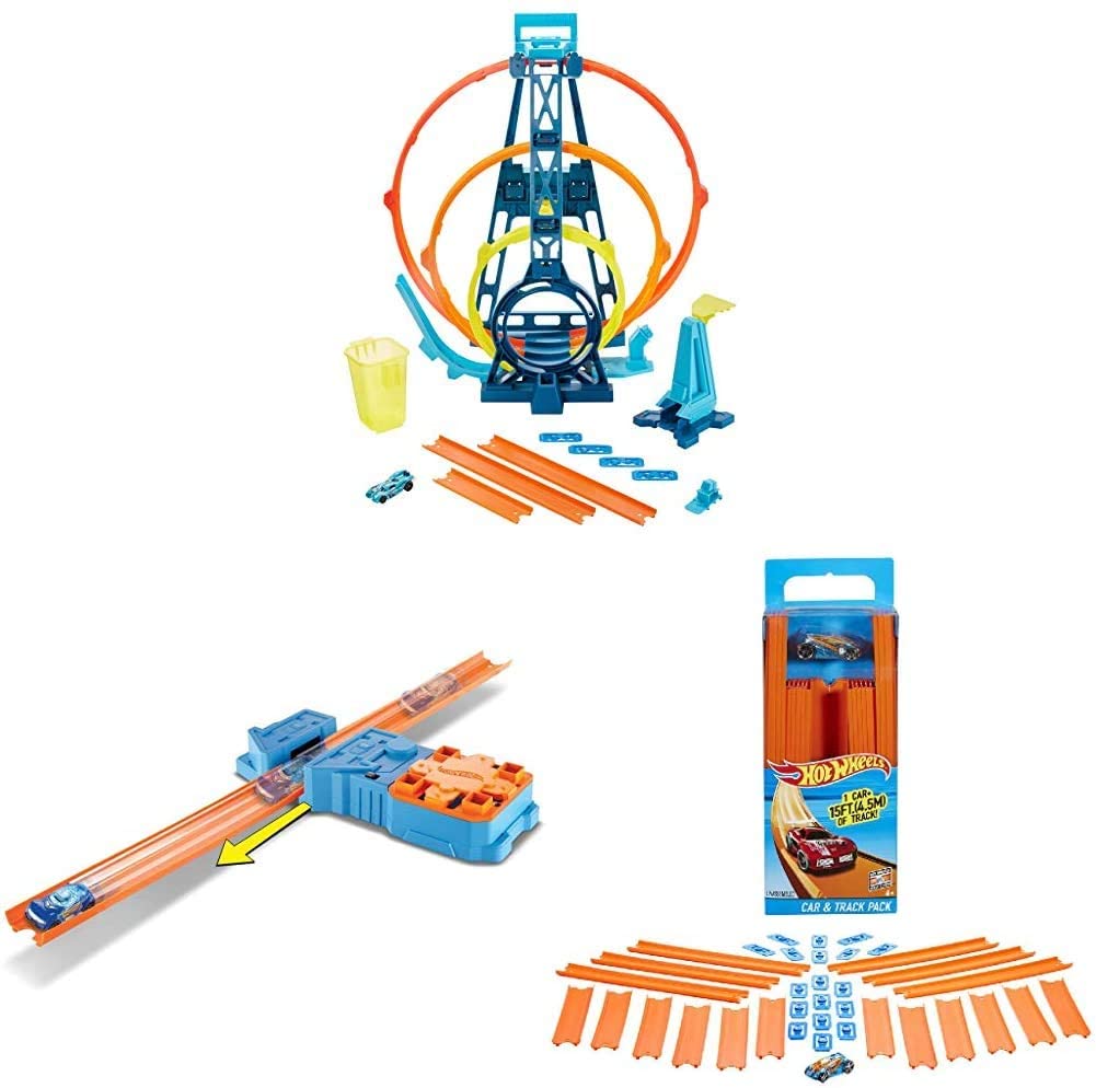 Hot Wheels Glc96 Track Builder Unlimited Looping Set-Track Builder Playset 