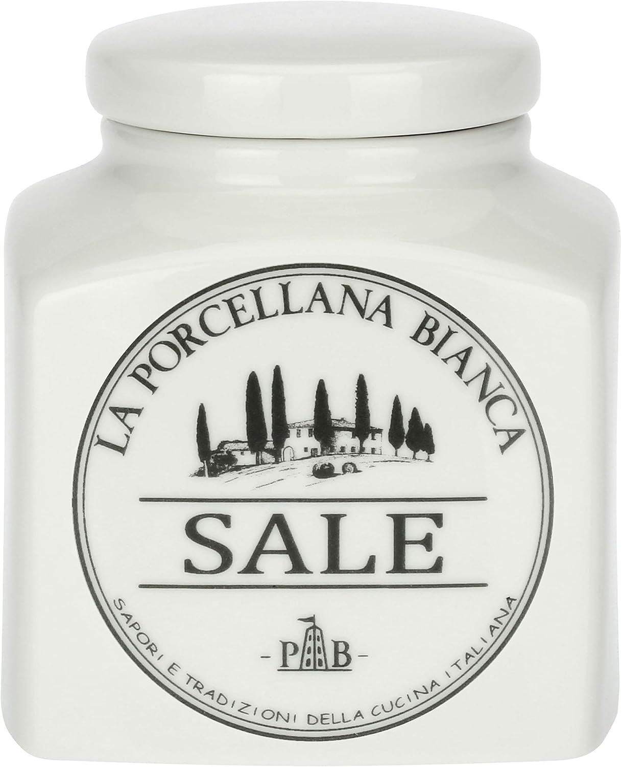 Porcellana Conserva 500ml Porcelain Coated Salt Container in Gift Box