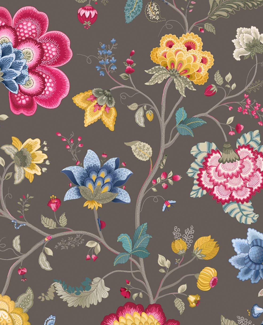 Eijffinger Non-Woven Wallpaper Eijf Finger Pip Wallpaper 341038 Floral Pattern In Ligh