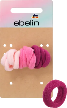 ebelin Hair ties mini soft color mix, 12 pcs
