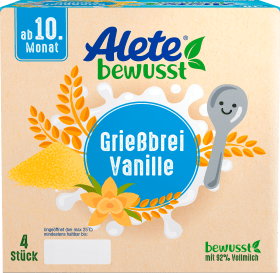 Alete bewusst Evening porridge semolina vanilla from the 10th month, 4x100g, 0.4 kg