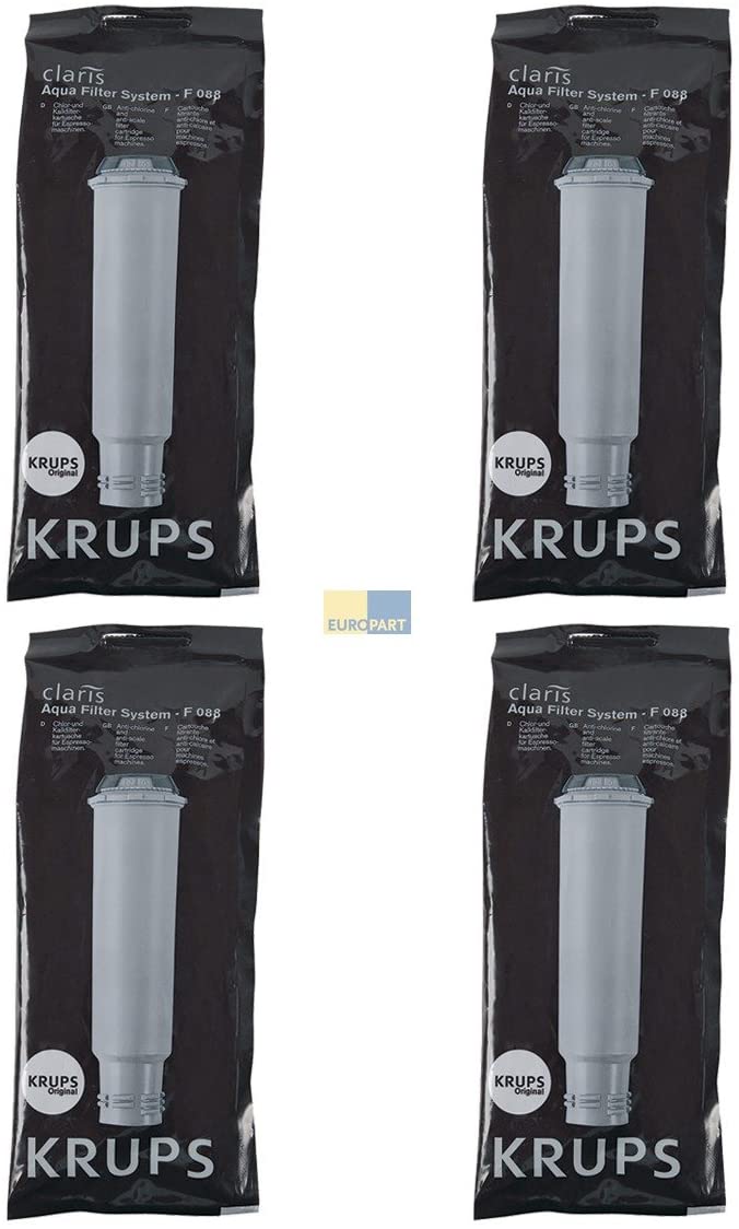 KRUPS Claris F088 Filter Cartridge Pack of 4