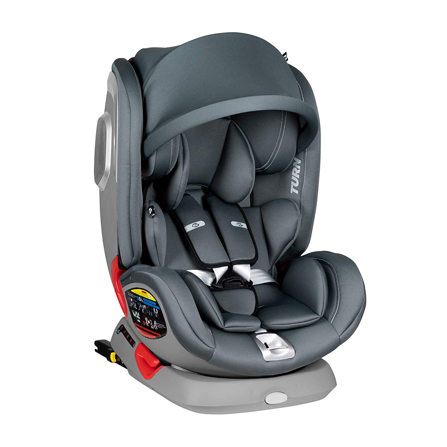 Unbekannt Innovaciones MS Turn Dual 360 872 Car Seat Group 0/1/2/3 56 x 56 x 46 cm Grey