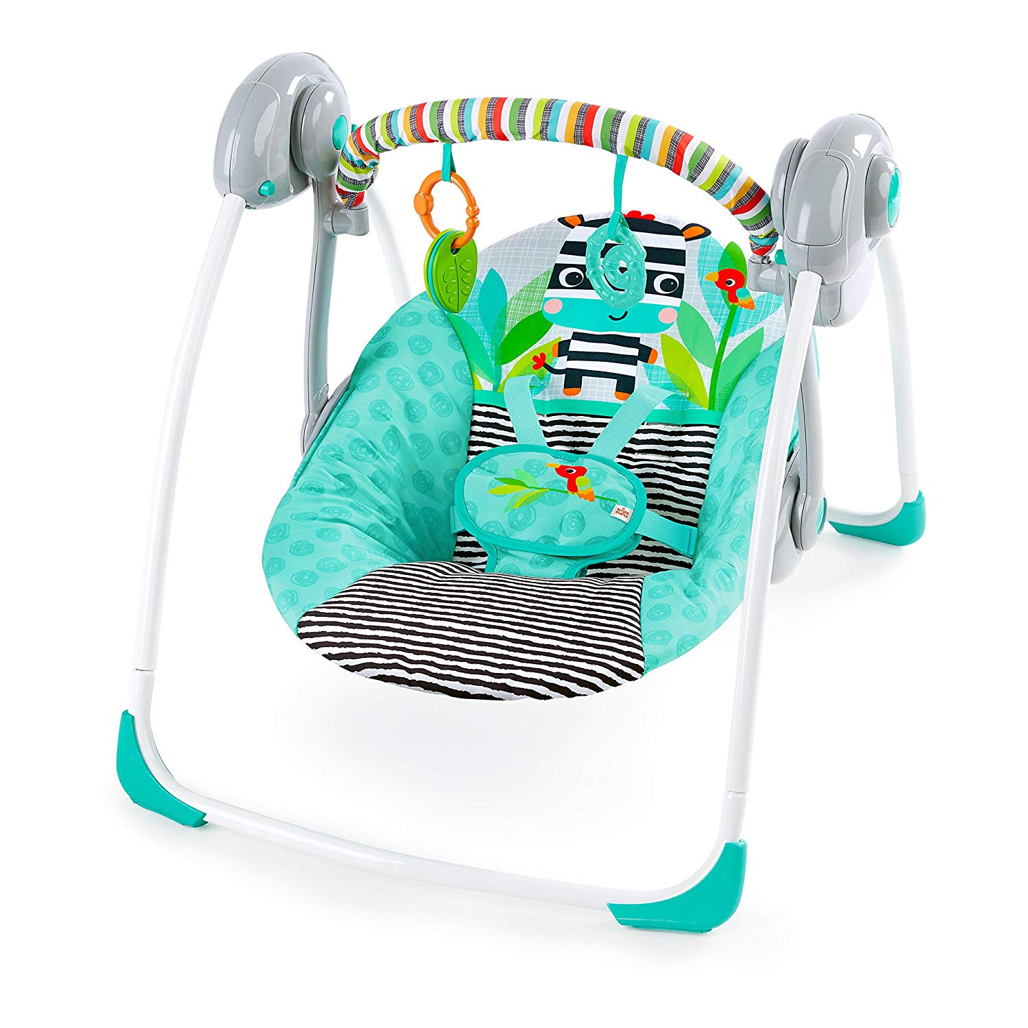 Bright Starts Portable Swing Zebra