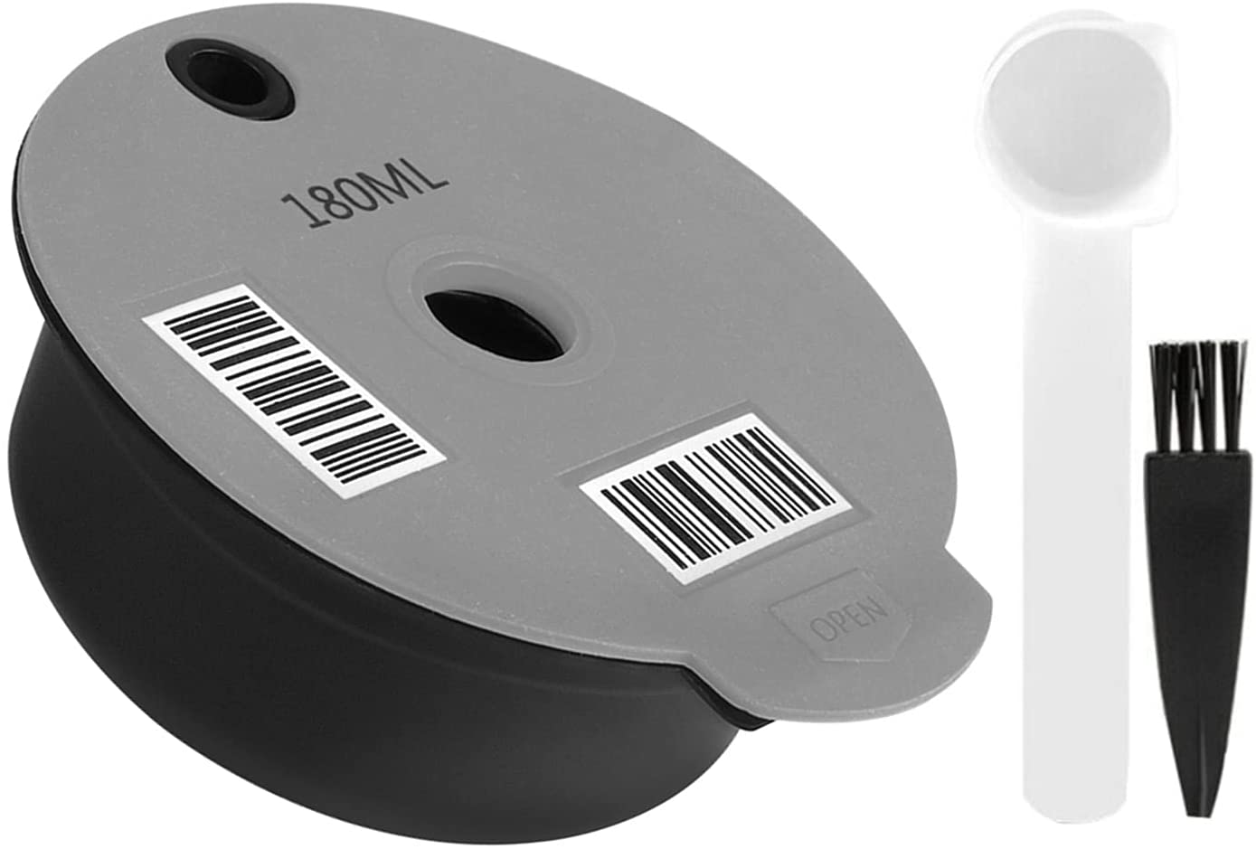 Scoutteemo Coffee Capsules for Tassimo Refillable Reusable Coffee Filter Coffee Pads for Bosch-s Tassimo Machines Refillable Capsules Refillable Pads 180 ml 60 ml