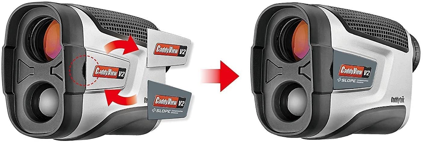 CaddyTek Tour Made Rangefinder Golf Caddyview V2 Laser Rangefinder With Slope