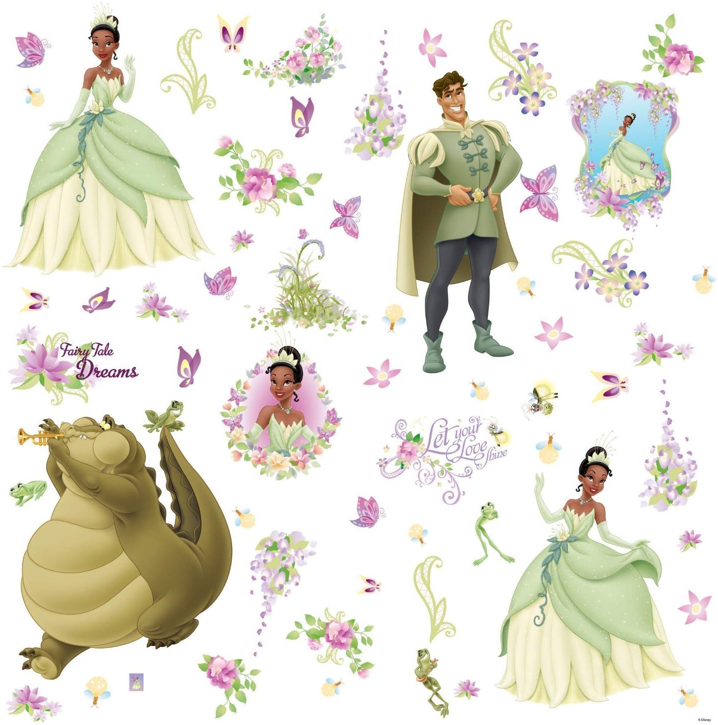 Roommates Disney Princess And The Frog Wall Stickers