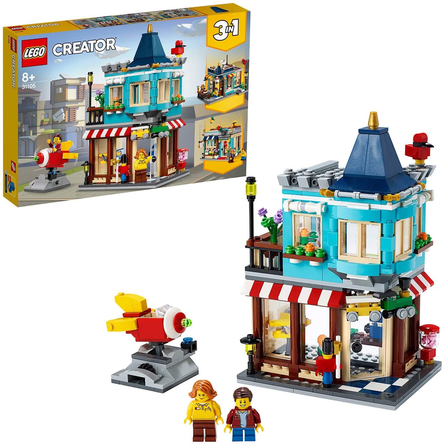 Lego Creator Lego 31105 Creator 3-In-1 Toy Shop In Town House, Town House Toy Shop-Pastr