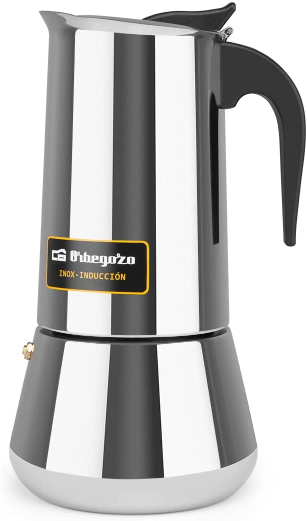 DOJA Barcelona Orbegozo Coffee Maker, Stainless Steel, Silver