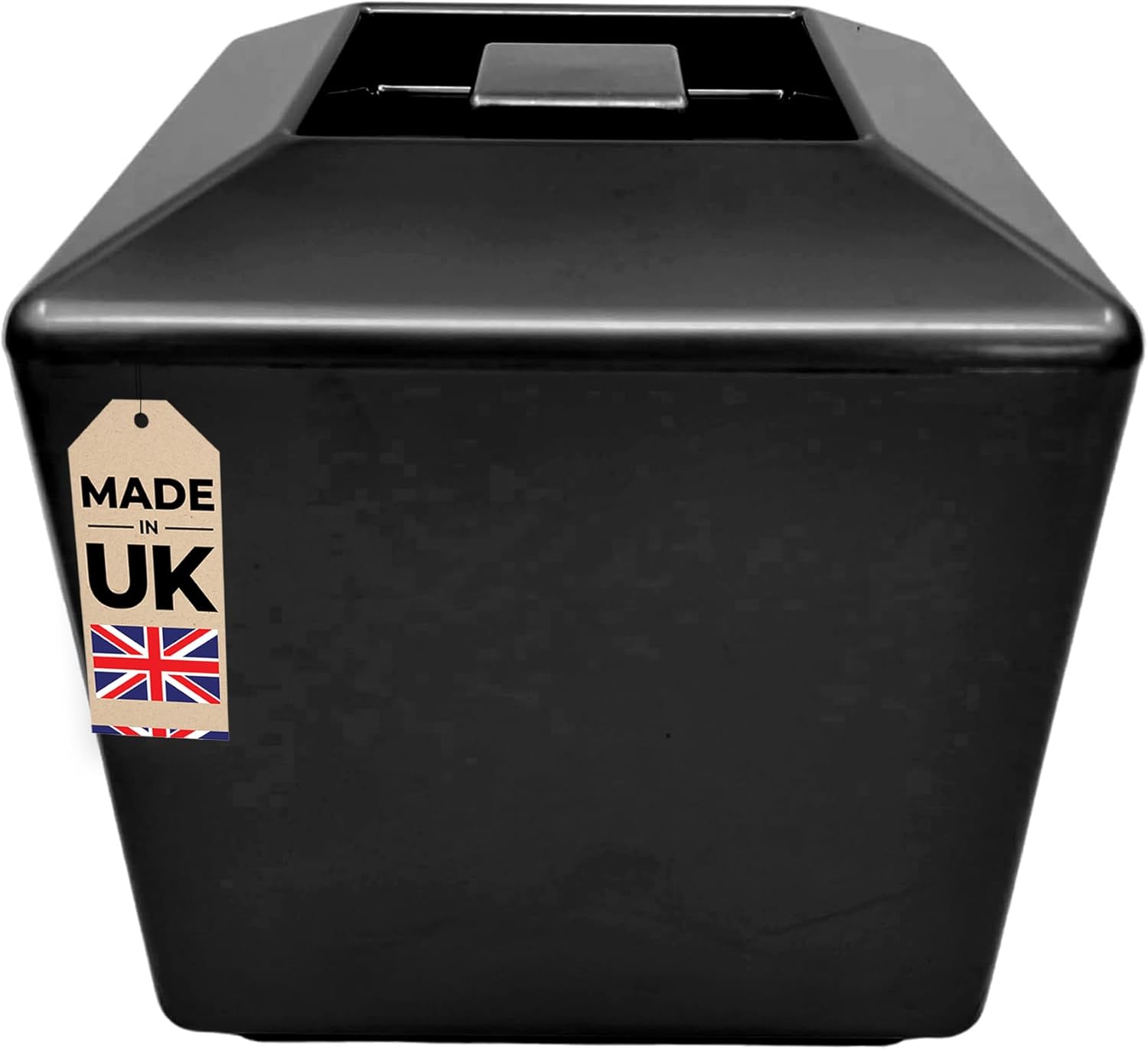 Square Plastic Ice Bucket 4L Black Champagne Wine Cooler Serving Cool Drinks
