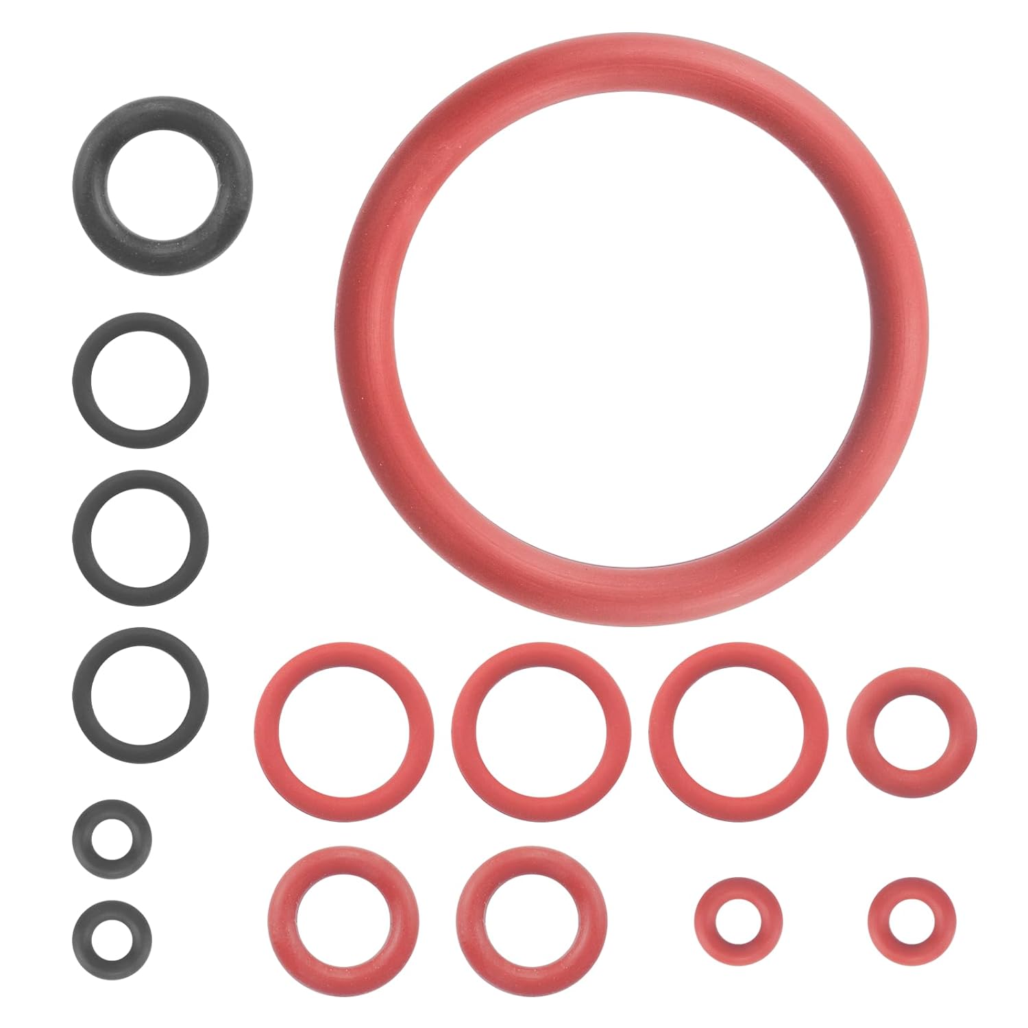 Aiyomi Pack of 15 Seal O-Rings for Philips Saeco Seal Maintenance Kit O-Rings for Support Valve Steam Valve Brewing Group Compatible with Philips Saeco Spidem Gaggia Coffee Machines
