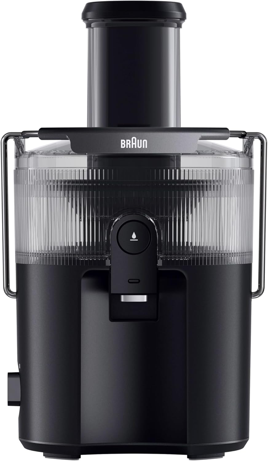 Braun MultiJuice 5 SJ500 Centrifugal Juicer with ColdXtract Technology, 75 mm Filling Hole, 1.5 L Fruit Juice Container, Anti-Drip System, 4-Way Safety System, Stainless Steel Filter, 800 W, Black