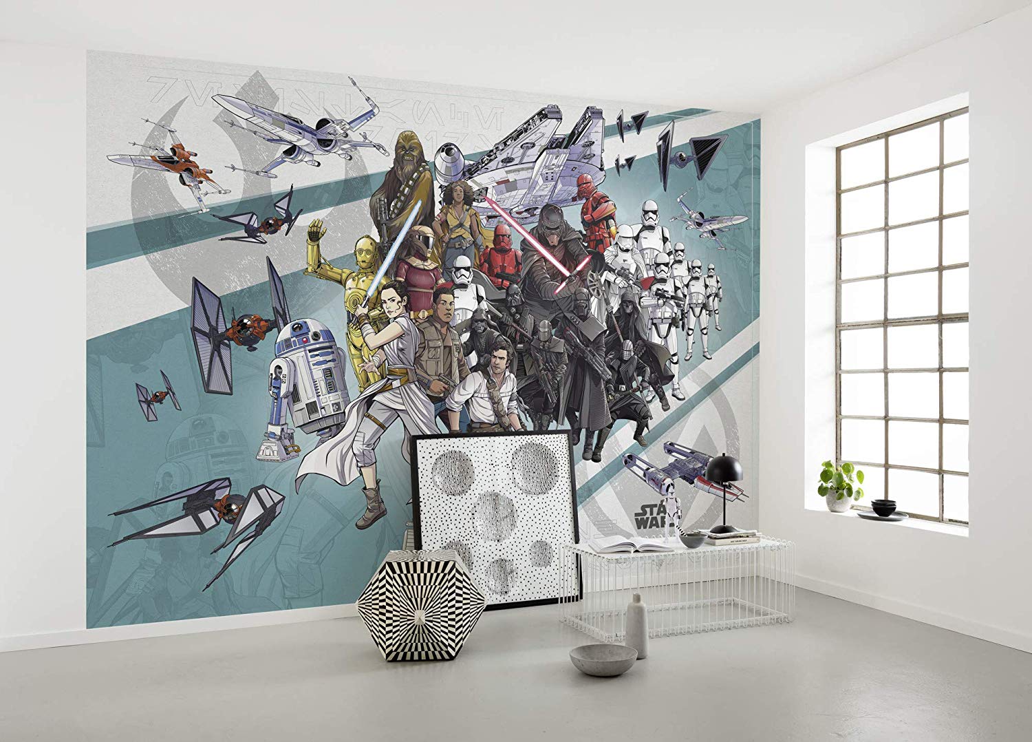 Komar Fleece Photo Wallpaper Star Wars Cartoon Collage Wide | Size: 400 X 2